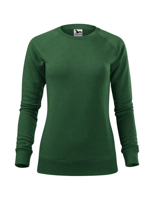 Women`s sweatshirt merger 416 bottle green melange Adler Malfini