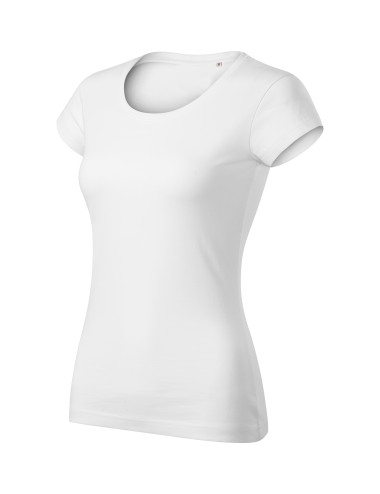 Adler MALFINI Viper Free F61 Damen T-Shirt, weiß, Logodruck, Stickerei