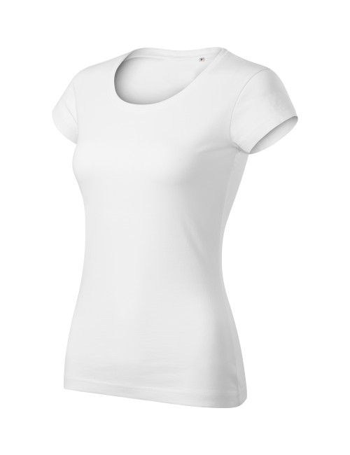 Adler MALFINI Viper Free F61 Damen T-Shirt, weiß, Logodruck, Stickerei