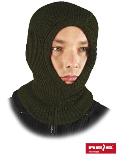 Protective balaclava under helmet czkas o olive Reis