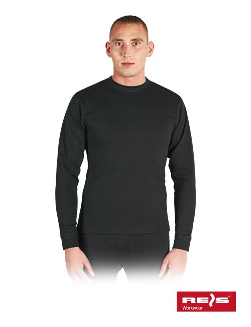 Winter-T-Shirt uu b schwarz Reis