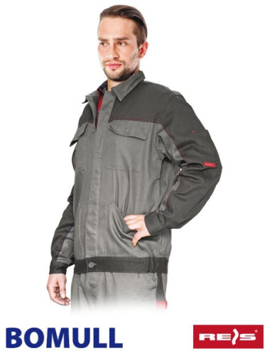 Protective jacket bomull-j sds gray/dark gray Reis