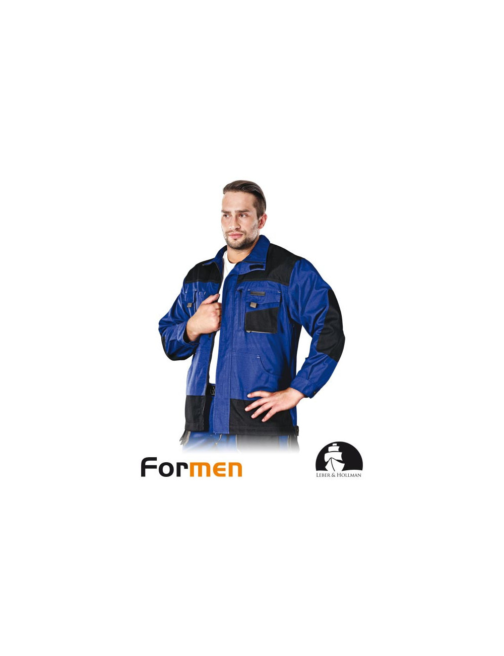 Schutz-Sweatshirt lh-fmn-j nbs blau-schwarz-grau Leber&amp;hollman