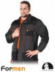2Schutz-Sweatshirt lh-fmn-j sbp stahl-schwarz-orange Leber&amp;hollman