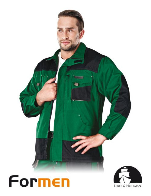 LEBER&amp;HOLLMAN JACKET LH-FMN-J ZBS GREEN-BLACK-GRAY
