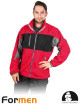 Bluza z polaru ochronna lh-fmn-p cbs czerwono-czarno-szary Leber&hollman