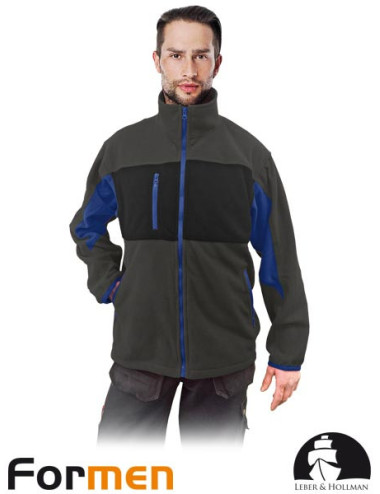 Schützendes Fleece-Sweatshirt lh-fmn-p dsbn dunkelgrau-schwarz-blau Leber&amp;hollman