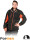 Schützendes Fleece-Sweatshirt lh-fmn-p dsbp dunkelgrau-schwarz-orange Leber&amp;hollman