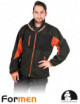 2Schützendes Fleece-Sweatshirt lh-fmn-p dsbp dunkelgrau-schwarz-orange Leber&amp;hollman