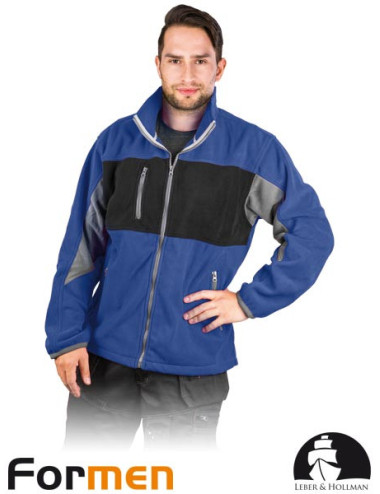 Schützendes Fleece-Sweatshirt lh-fmn-p nbs blau-schwarz-grau Leber&amp;hollman