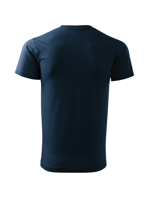Adler MALFINI Herren T-Shirt Basic Free F29, marineblau, bestickt mit dem Firmenlogo