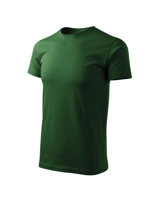 Adler MALFINI Men`s T-shirt Basic Free F29 bottle green logo embroidery