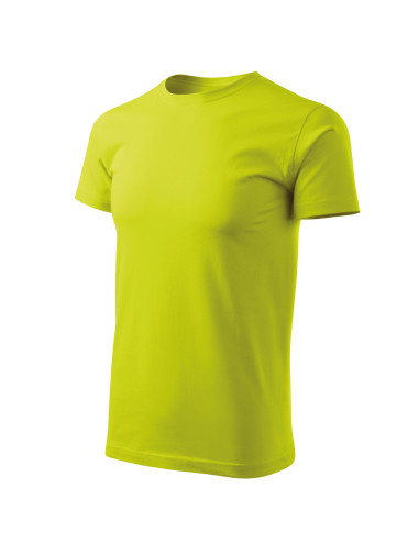 Adler MALFINI Herren T-Shirt Basic Free F29 Limette Computerstickerei