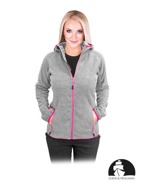 LEBER&amp;HOLLMAN PROTECTIVE FLEECE SWEATSHIRT LH-LADYBUG JS LIGHT GRAY