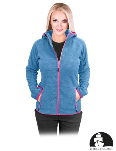 LEBER&amp;HOLLMAN PROTECTIVE FLEECE SWEATSHIRT LH-LADYBUG TU TURQUOISE