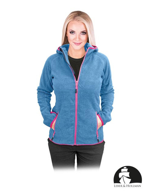 LEBER&amp;HOLLMAN PROTECTIVE FLEECE SWEATSHIRT LH-LADYBUG TU TURQUOISE