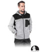 Warmes Fleece-Sweatshirt mit Kapuze, Reißverschluss, ideal zum Besticken