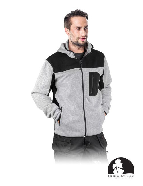 Warmes Fleece-Sweatshirt mit Kapuze, Reißverschluss, ideal zum Besticken