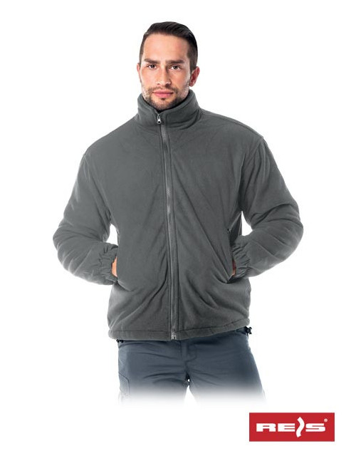 Pol-polarex s gray/steel fleece hoodie Reis