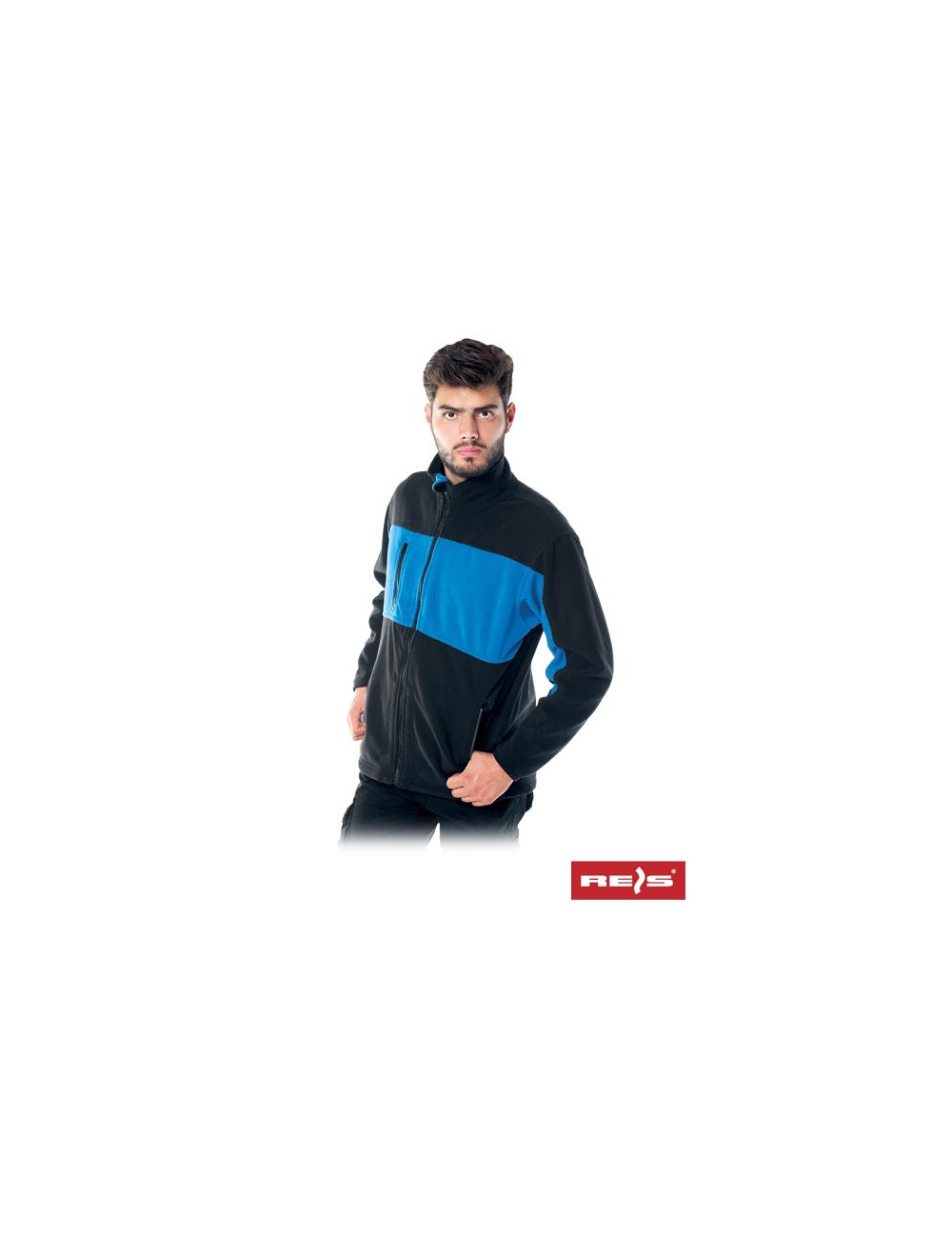Protective fleece sweatshirt polar-doble nb blue-black Reis