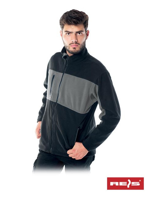 Schützendes Fleece-Sweatshirt Polar-Doble SB Grau-Schwarz Reis