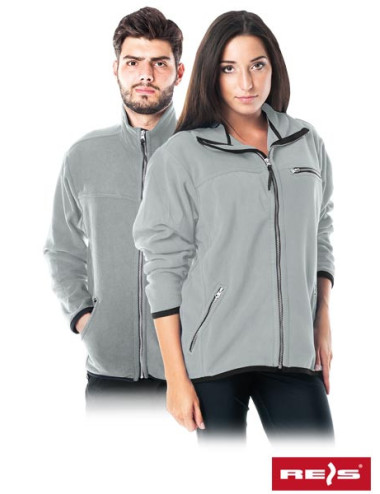 Schützendes Fleece-Sweatshirt Polar-Honey js hellgrau Reis