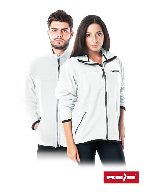 Protective polar-honey fleece sweatshirt in white Reis