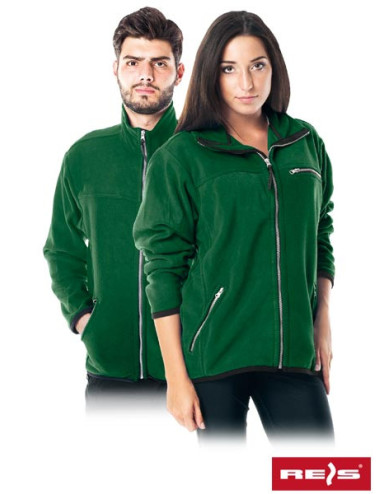 Comfortable unisex fleece sweatshirt with zipper, any print, embroidery