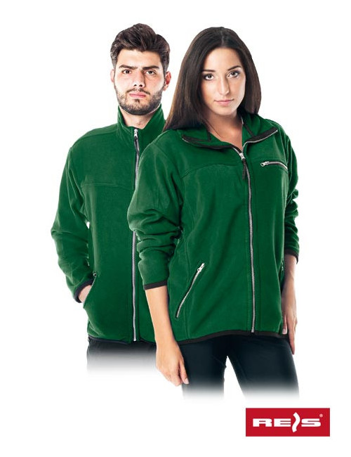 Comfortable unisex fleece sweatshirt with zipper, any print, embroidery