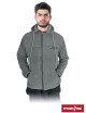 Schutz-Fleece-Sweatshirt mit Polar-Kapuze, Grau/Stahl Reis