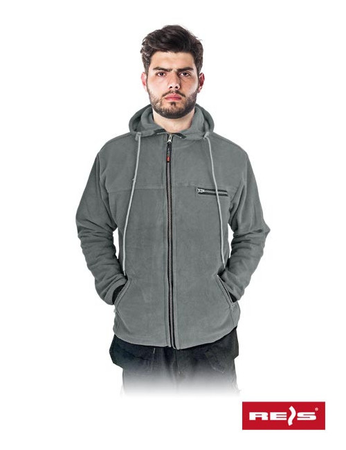Protective fleece polar-hood s grey/steel Reis