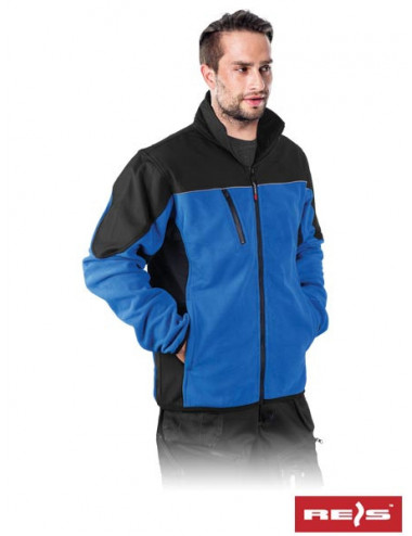 Schützendes Fleece-Sweatshirt Fleece-Shell NB blau-schwarz Reis