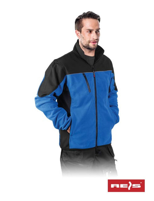Protective fleece jacket fleece-shell nb blue-black Reis