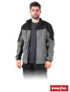 Men`s softshell fleece sweatshirt with a zipper with reflective elements, any print