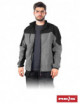 2Schützendes Fleece-Sweatshirt Polar-Shell SB grau-schwarz Reis