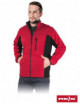 2Schützendes Fleece-Sweatshirt Polar-Twin CB rot-schwarz Reis