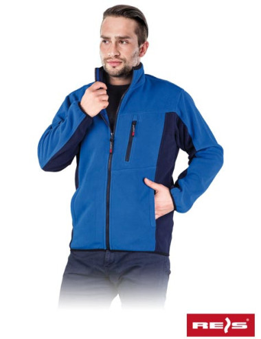 Unisex-Fleece-Sweatshirt mit Reißverschluss und Taschen, eventuell Firmenlogo, Stickerei