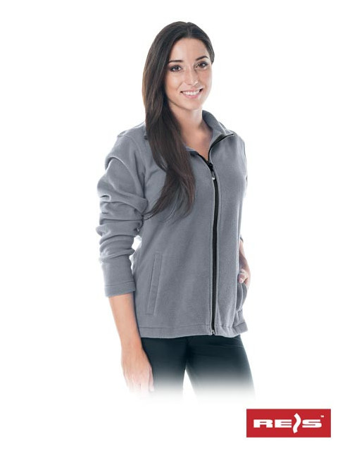 Polladyds js hellgraues schützendes Fleece-Sweatshirt Reis