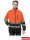 Protective fleece sweatshirt polstrip pb orange-black Reis