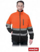 2Schützendes Fleece-Sweatshirt Polstrip PB Orange-Schwarz Reis