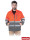 Protective fleece sweatshirt polstrip ps orange-grey Reis