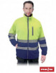 2Protective Polstrip YG Fleece-Sweatshirt, Gelb und Marineblau, Reis