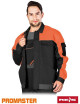 Pro-j bps Schutzsweatshirt schwarz-orange-grau Reis
