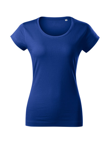 Adler MALFINI Viper Free F61 Damen T-Shirt, kornblumenblaue Stickerei, Logodruck