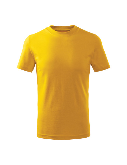 Adler MALFINI Children`s t-shirt Basic Free F38 yellow embroidery logo print