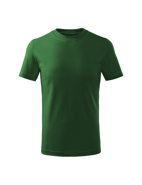 Adler MALFINI Children`s T-shirt Basic Free F38 bottle green embroidery