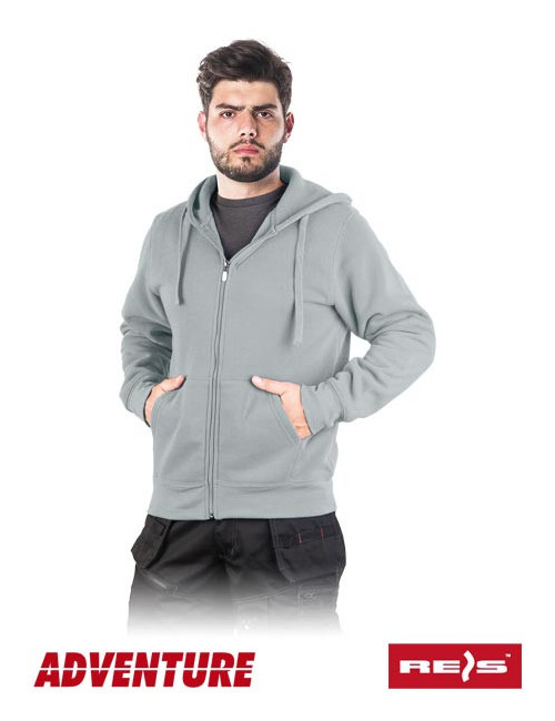 Smoker js Schutz-Sweatshirt hellgrau Reis