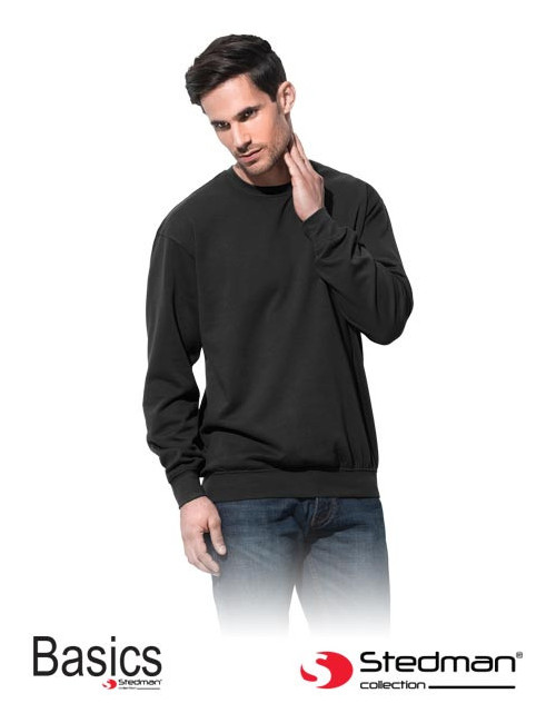Herren-Sweatshirt st4000 blo schwarz Stedman
