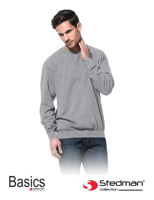 Herren-Sweatshirt st4000 gyh grey heather Stedman