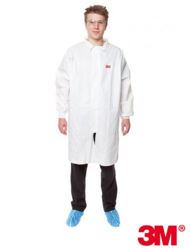 Protective apron w white 3M 3m-flab-4440